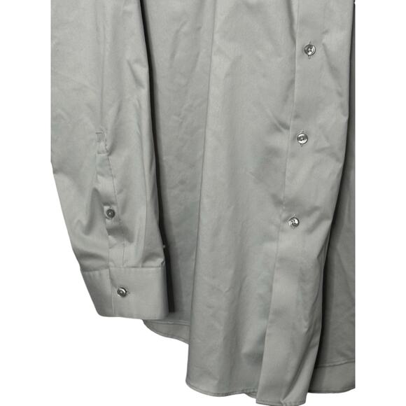Calvin Klein Gray Infinite Wrinkle Free Slim Fit Stretch Flex Collar Men's 3XL - Picture 3 of 6
